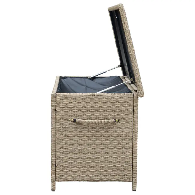 Tejn technorattan kerti láda 55x64x136 natúr