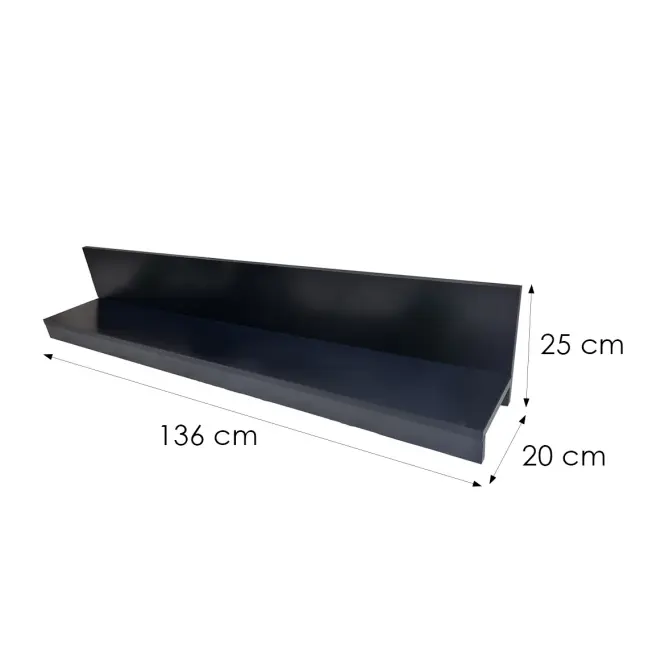 Játékhoz függő polc fekete RGB CL2520136,2
