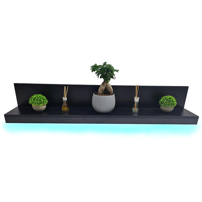 Játékhoz függő polc fekete RGB CL2520136,3