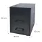 Irodai Konténer 3S fekete,3