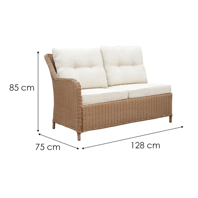 Technorrattan készlet Bolzano 13276 natúr,9