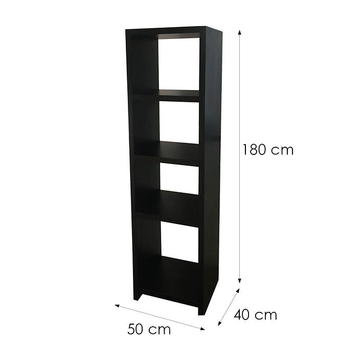 Regál fekete 36M