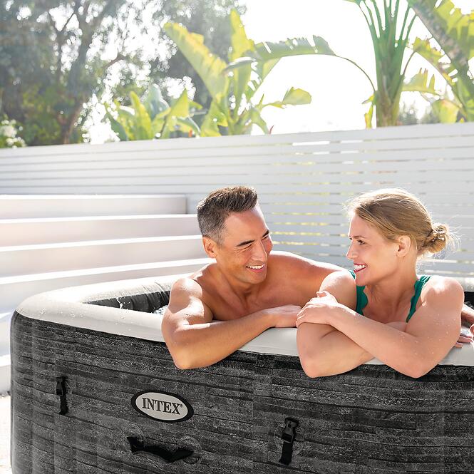 Úszómedence hidromasszázs káddal 1.96x0.71m Greystone négyzet alakú 28452NP,4