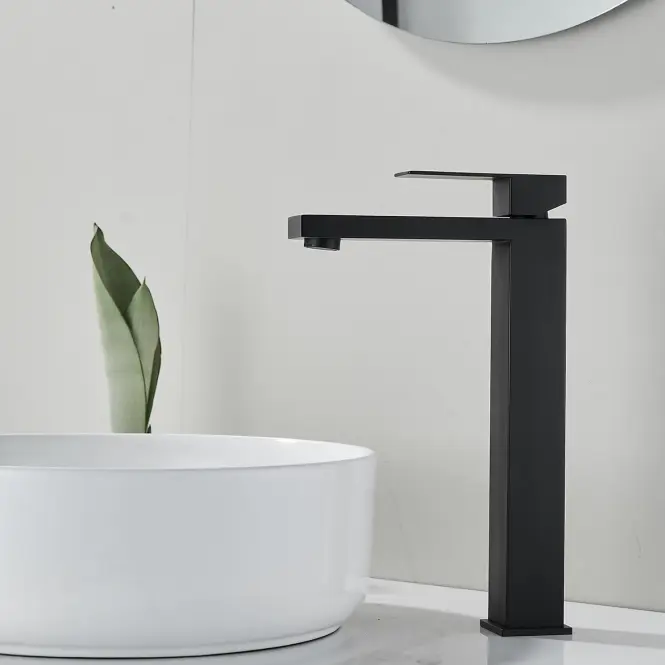 Csaptelep mosdókagylóhoz magas Remi X fekete