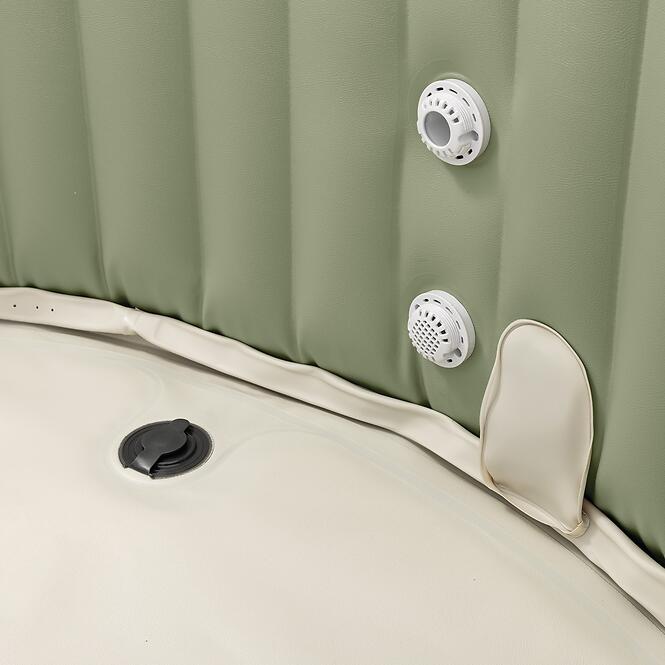 Spa hidromasszázs medence 1,96x0,71m olívazöld S2 28426NP