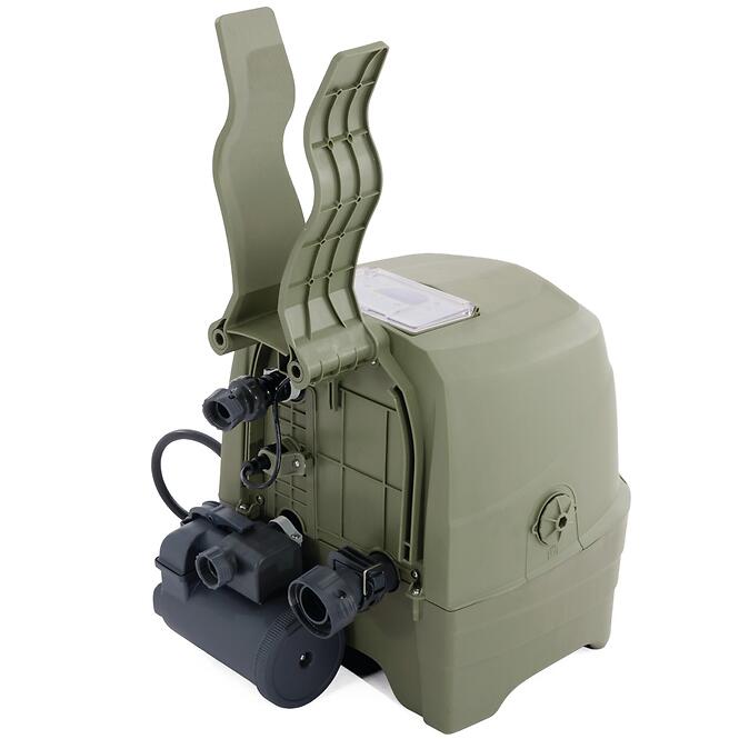 Spa hidromasszázs medence 1,96x0,71m olívazöld S2 28426NP