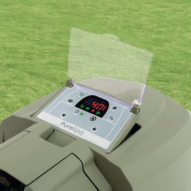 Spa hidromasszázs medence 1,96x0,71m olívazöld S2 28426NP,8