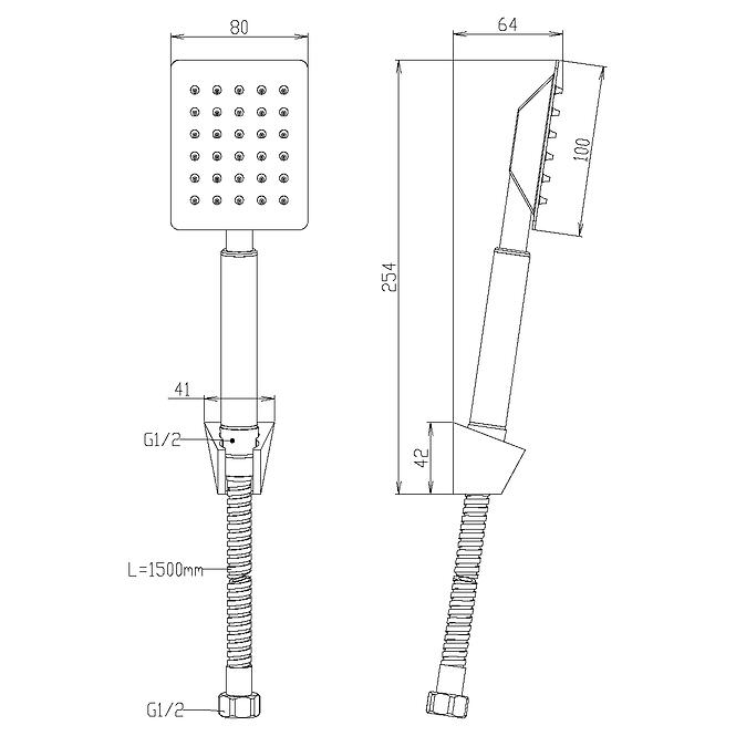 Kádkészlet Remi X 1-f fekete