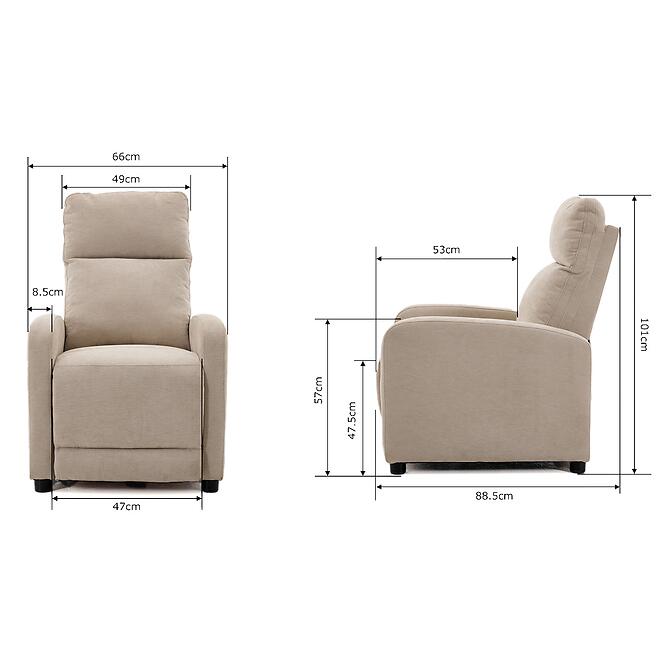 Fotel Pillo Holms 38 sötét bézs,8