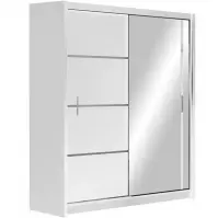 Szekrény Vista 150 cm fehér/tükör