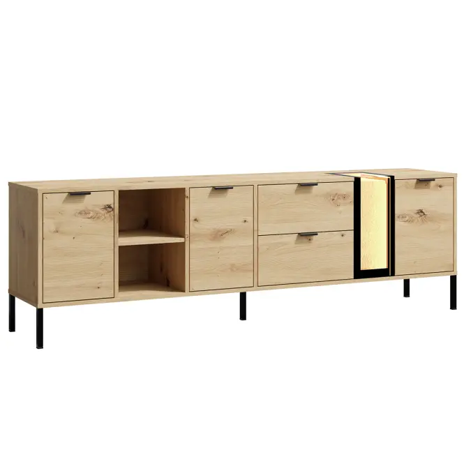 Szekrény Rtv Evolution Hosszú Ev/4a Artisan /WOOD
