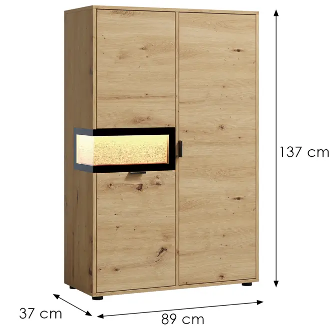 Vitrin Evolution Alacsony Ev/2a Artisan /WOOD