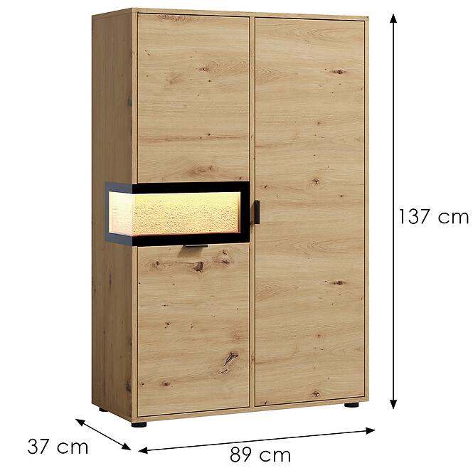 Vitrin Evolution Alacsony Ev/2a Artisan /WOOD,2