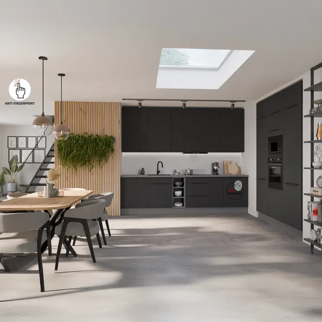 Mosogatógép ajtaja Zm Aria-Bl/Ant Anti Fingerprint 570x446,8