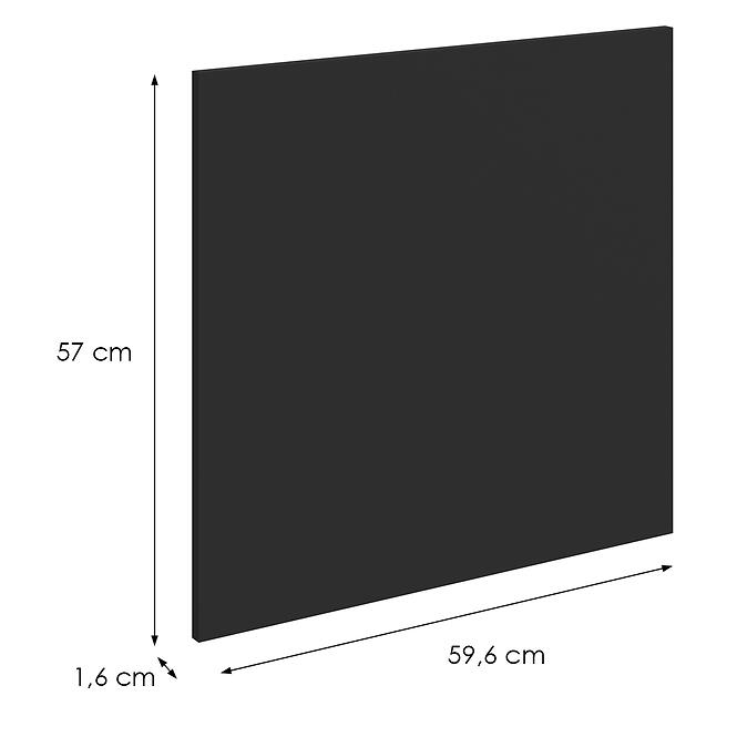Mosogatógép ajtaja Zm Aria-Bl/Ant Anti Fingerprint 570x596