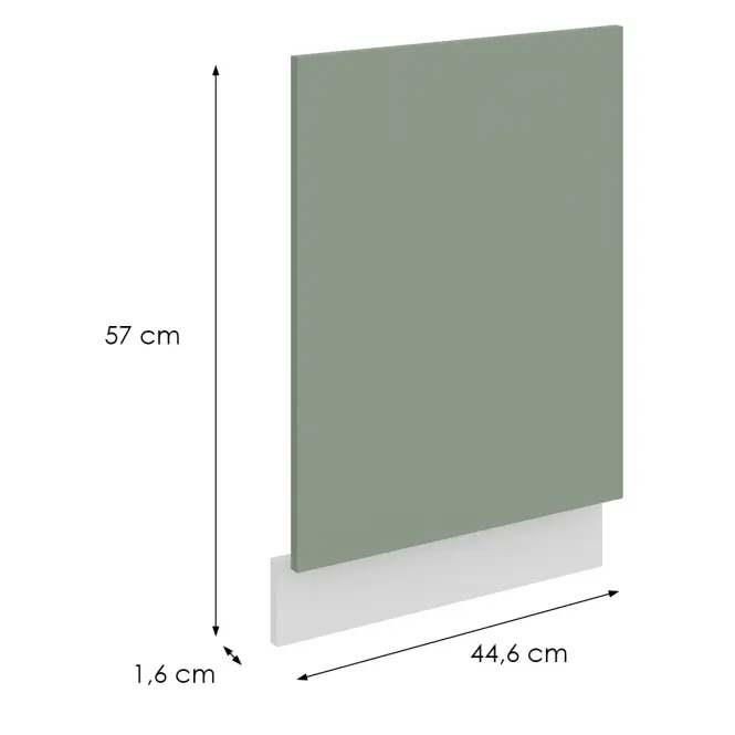 Mosogatógép ajtaja Zm Aria-Sa/Wh Anti Fingerprint 570x446