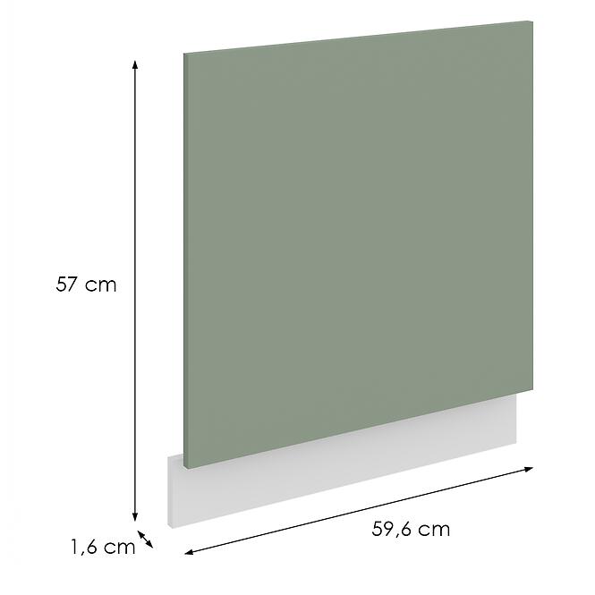 Mosogatógép ajtaja Zm Aria-Sa/Wh Anti Fingerprint 570x596,2