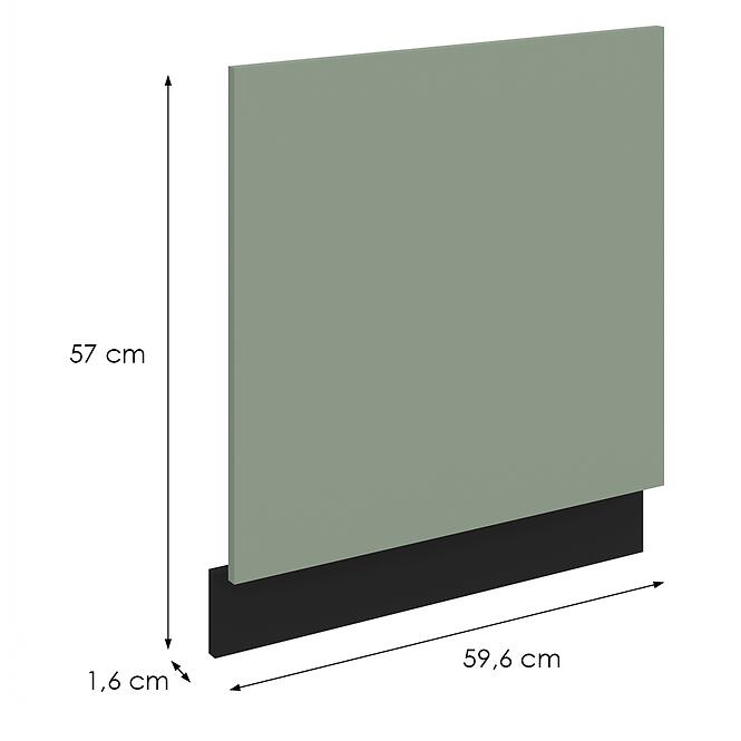 Mosogatógép ajtaja Zm Aria-Sa/Bl Anti Fingerprint 570x596
