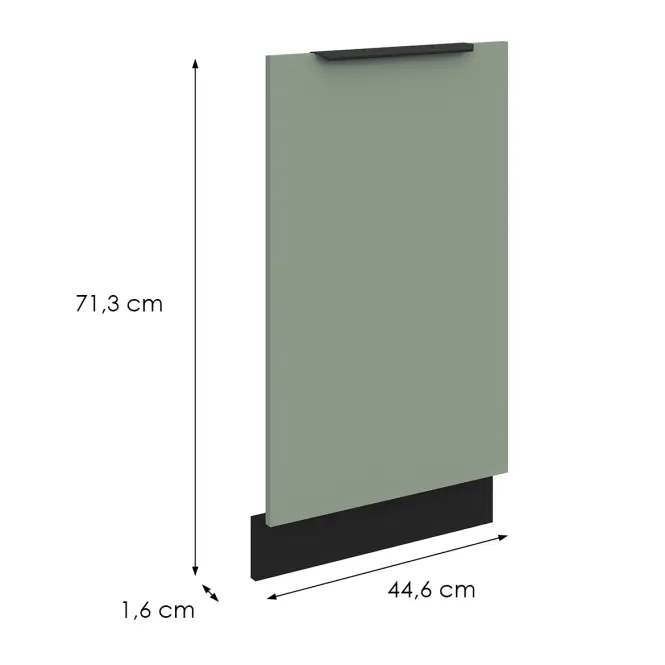 Mosogatógép ajtaja Zm Aria-Sa/Bl Anti Fingerprint 713x446