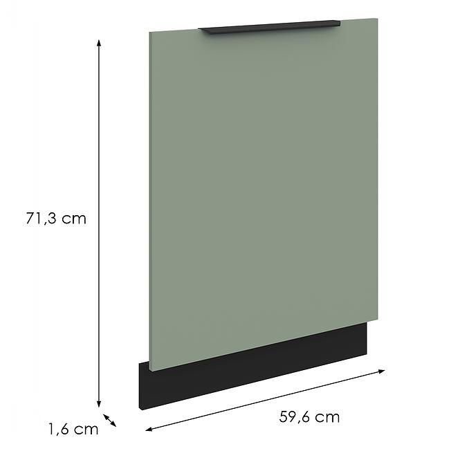 Mosogatógép ajtaja Zm Aria-Sa/Bl Anti Fingerprint 713x596