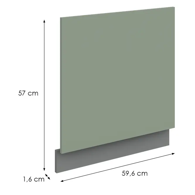 Mosogatógép ajtaja Zm Aria-Sa/Ant Anti Fingerprint 570x596