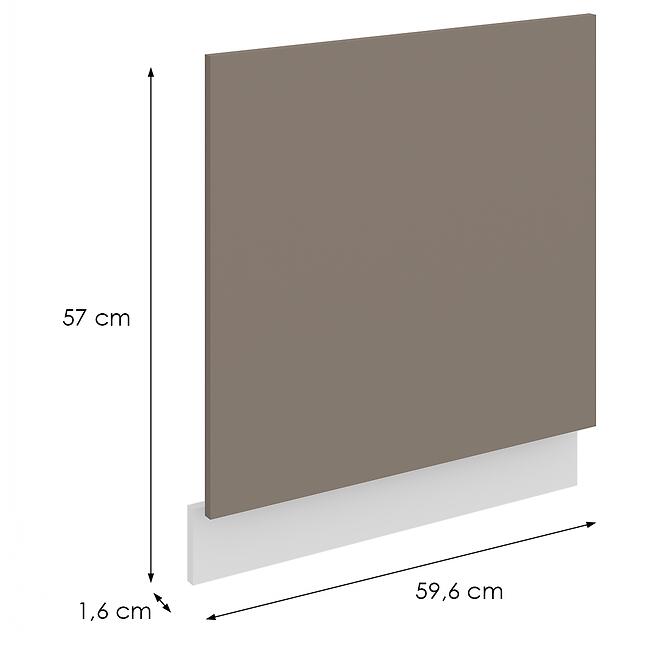 Mosogatógép ajtaja Zm Aria-Ta/Wh Anti Fingerprint 570x596,2