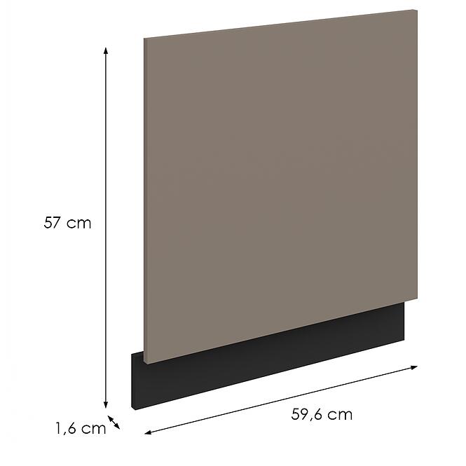 Mosogatógép ajtaja Zm Aria-Ta/Bl Anti Fingerprint 570x596,2