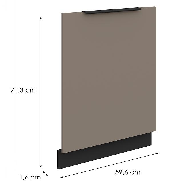 Mosogatógép ajtaja Zm Aria-Ta/Bl Anti Fingerprint 713x596