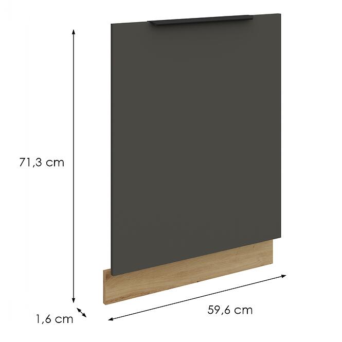 Mosogatógép ajtaja Zm Aria-Gr/Ar Anti Fingerprint 713x596
