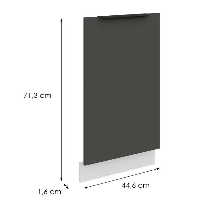 Mosogatógép ajtaja Zm Aria-Gr/Wh Anti Fingerprint 713x446