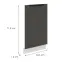 Mosogatógép ajtaja Zm Aria-Gr/Wh Anti Fingerprint 713x446,2