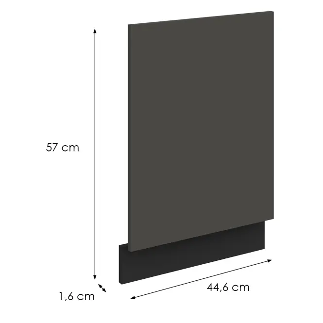 Mosogatógép ajtaja Zm Aria-Gr/Bl Anti Fingerprint 570x446,2
