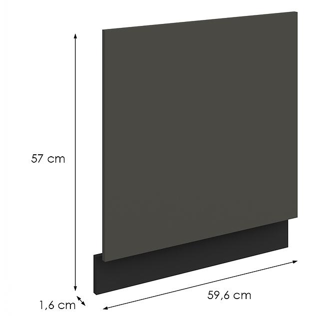 Mosogatógép ajtaja Zm Aria-Gr/Bl Anti Fingerprint 570x596