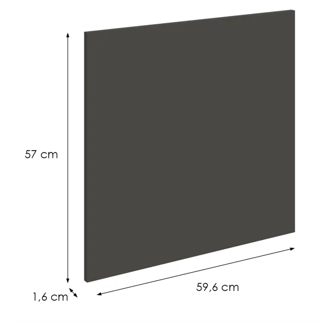 Mosogatógép ajtaja Zm Aria-Gr/Ant Anti Fingerprint 570x596