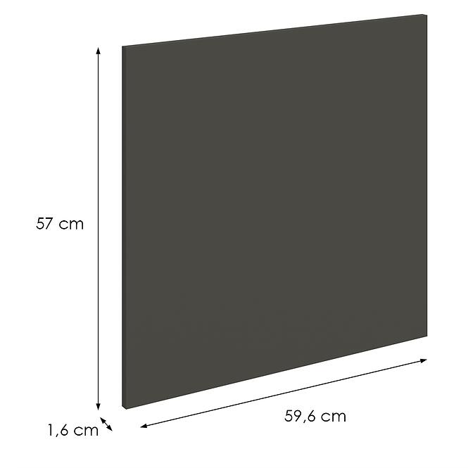 Mosogatógép ajtaja Zm Aria-Gr/Ant Anti Fingerprint 570x596,2