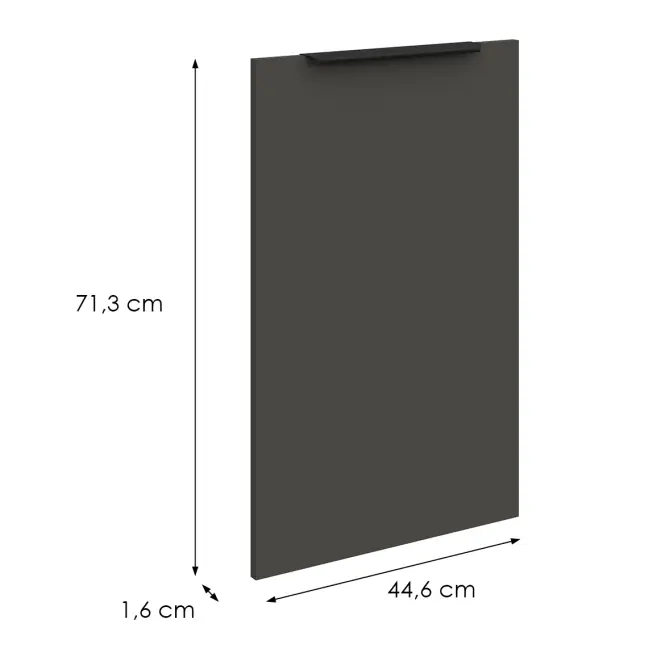 Mosogatógép ajtaja Zm Aria-Gr/Ant Anti Fingerprint 713x446