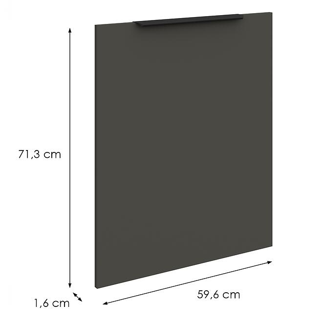 Mosogatógép ajtaja Zm Aria-Gr/Ant Anti Fingerprint 713x596