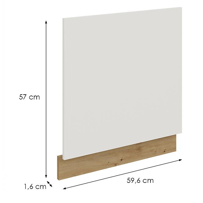 Mosogatógép ajtaja Zm Aria-Wh/Ar Anti Fingerprint 570x596,2