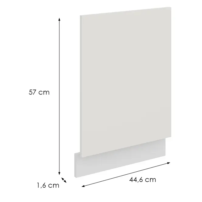 Mosogatógép ajtaja Zm Aria-Wh/Wh Anti Fingerprint 570x446,2