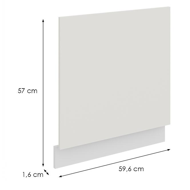 Mosogatógép ajtaja Zm Aria-Wh/Wh Anti Fingerprint 570x596