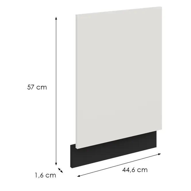 Mosogatógép ajtaja Zm Aria-Wh/Bl Anti Fingerprint 570x446