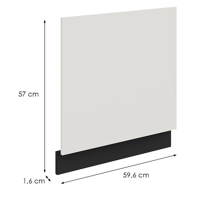 Mosogatógép ajtaja Zm Aria-Wh/Bl Anti Fingerprint 570x596,2
