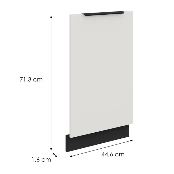 Mosogatógép ajtaja Zm Aria-Wh/Bl Anti Fingerprint 713x446