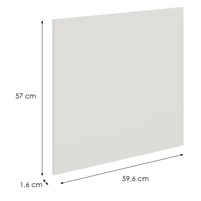 Mosogatógép ajtaja Zm Aria-Wh/Ant Anti Fingerprint 570x596