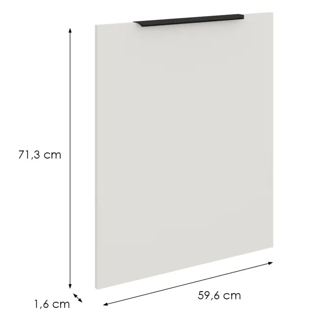 Mosogatógép ajtaja Zm Aria-Wh/Ant Anti Fingerprint 713x596,2