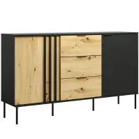 Komód 2D3SZ RiminI 03 fekete/artisan