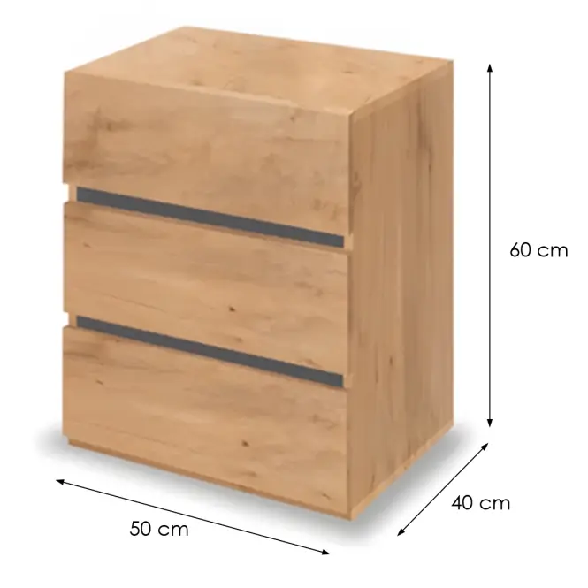 Éjjeliszekrény Fiókokkal Sys Effect  Kk4 Lancelot