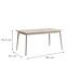 Asztal 180X90 Rose 05-B homokbézs,2
