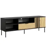 Szekrény RTV 1D1SZ Rimini 08 fekete/artisan