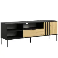 Szekrény RTV 1D1SZ Rimini 08 fekete/artisan